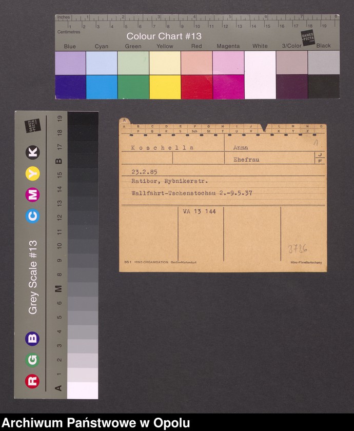 Obraz 3 z jednostki "[Koschella Anna, ur. 23.02.1885, zam. Ratibor]"