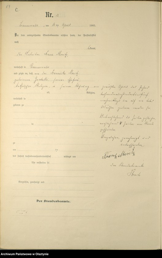 image.from.unit.number "Sterbe-Haupt-Register Nr 1 - 38"