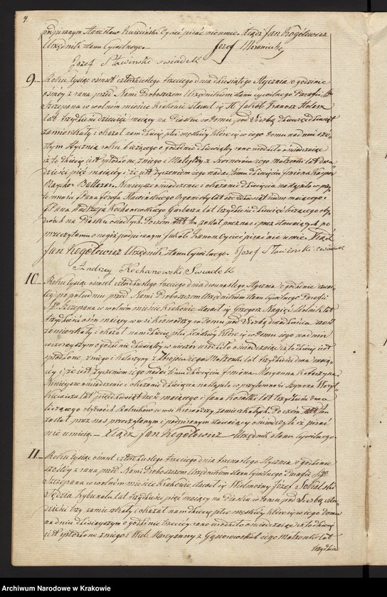 image.from.unit.number "Akta Urodzenia, Uznania i Przysposobienia Parafii S Szczepana w Krakowie na Piasku r. 1843"