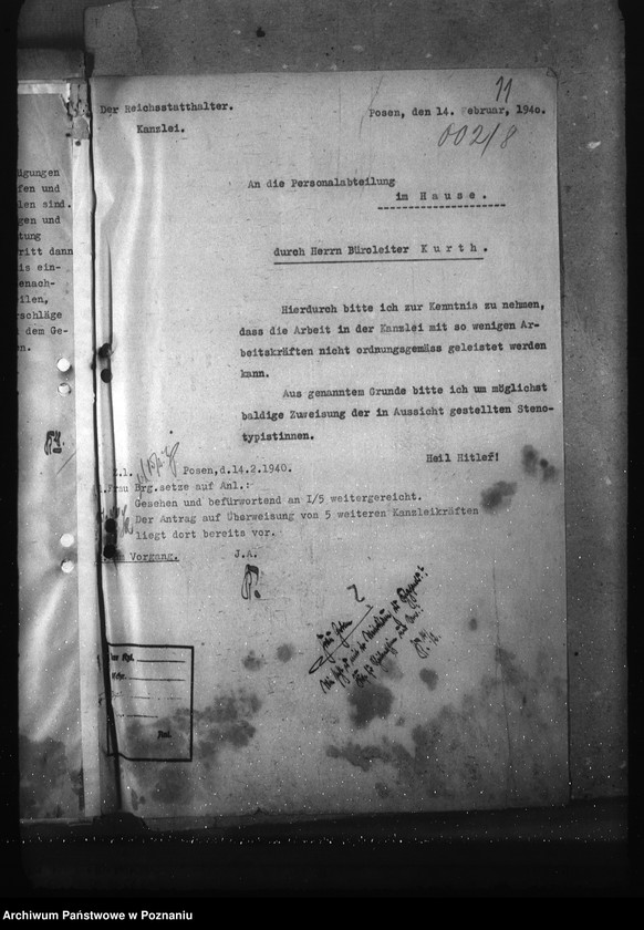 Obraz 15 z jednostki "Przepisy kancelaryjne i korespondencja w sprawie organizacji kancelarii"