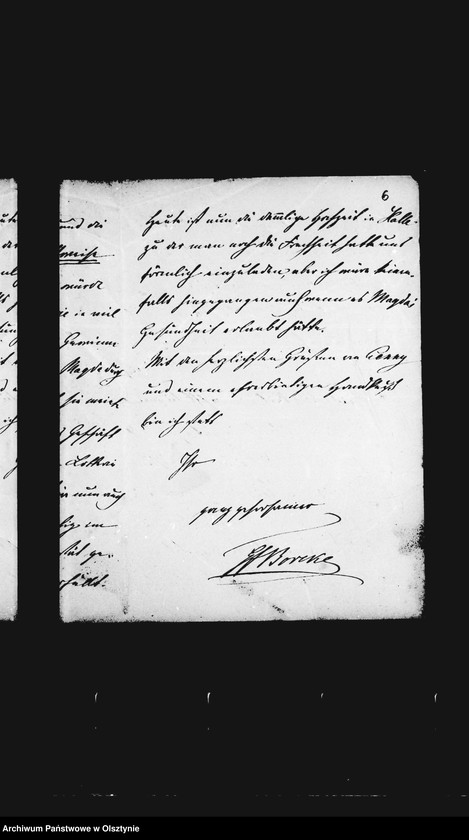 Obraz 13 z jednostki "/Gf Gustav Brocke an seine Schwägerin u. seine Kinder Hennig, Karl, Ulrich u. Maria an ihre Tante Anna Gfin Lehndorff geb. Hahn/"