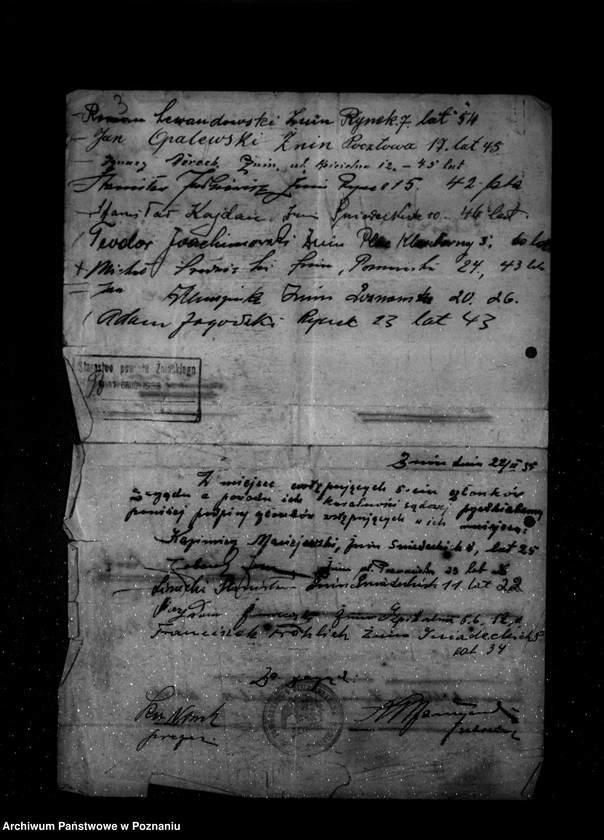 Obraz 7 z jednostki "/Towarzystwo Gimnastyczne „Sokół" w Żninie - rejestracja/"