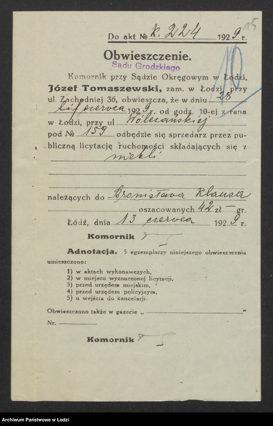 Obraz 17 z jednostki "Bronisław Klaus – piwiarnia"