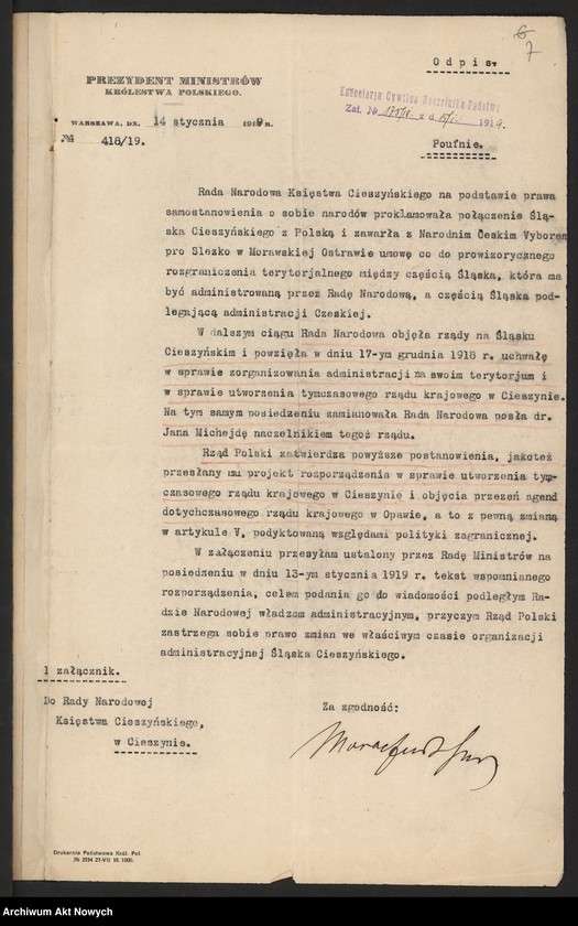 image.from.unit.number "Dekrety (wydawane przez Naczelnika Państwa), tom I"
