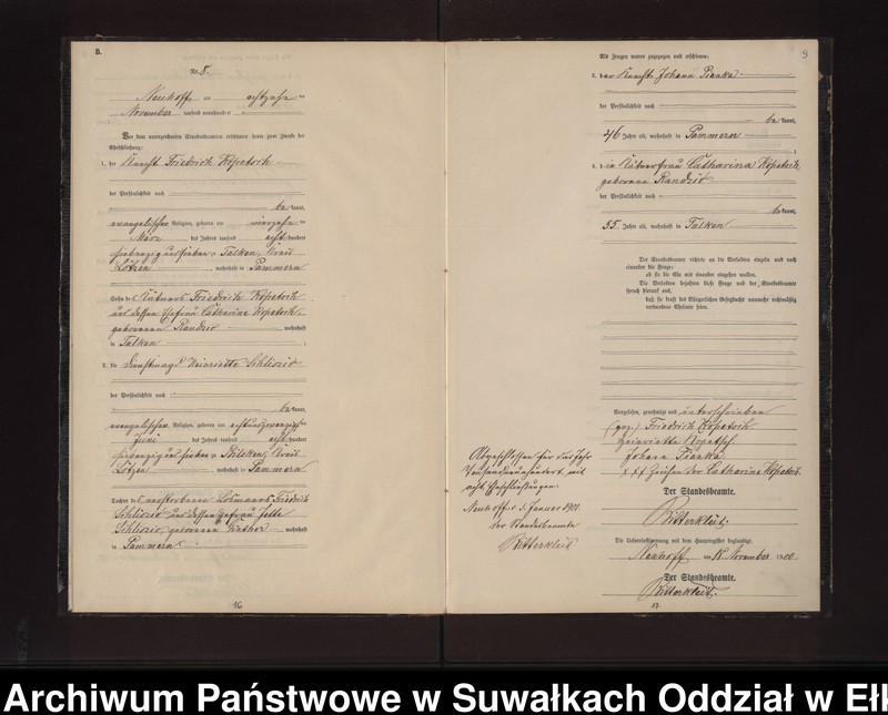 image.from.unit.number "Heiraths-Neben-Register des Preussischen Standes-Amtes Neuhoff Kreis Loetzen"