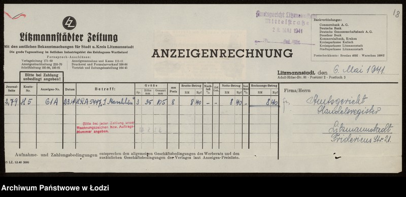 Obraz 20 z jednostki "Szulem Brandwajman- sprzedaz nici"