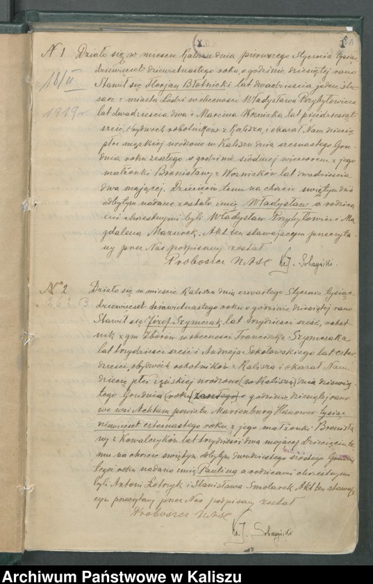 image.from.unit.number "Księga urodzeń, małżeństw i zgonów (duplikat) - tom I"