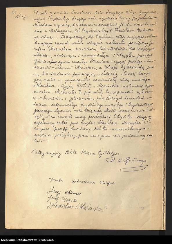 Obraz 19 z jednostki "Akty małżeństw 1932"