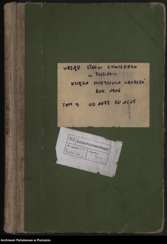 Obraz 2 z jednostki "Księga miejscowa urodzeń tom III"