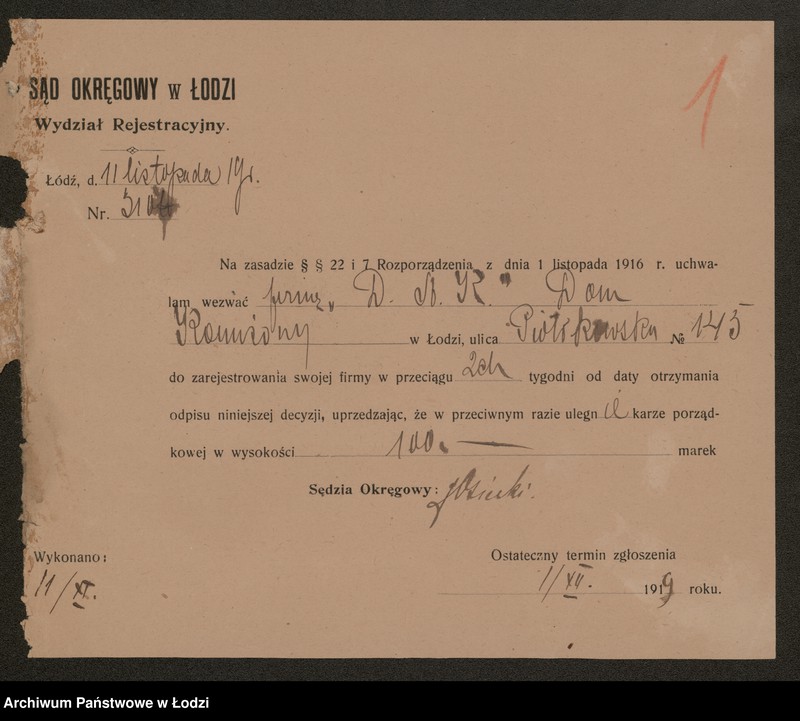 Obraz 3 z jednostki "Dom agenturowo-komisowy "Dak" właściciel Boltz Bredschneider"