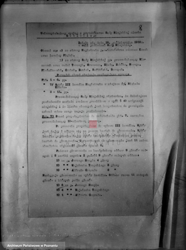 Obraz 12 z jednostki "Miasto Łobżenica /powiat wyrzyski/ członkowie magistratu"