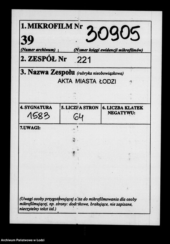 Obraz 2 z jednostki "Akta tyczące się opłacania dziesięciny"