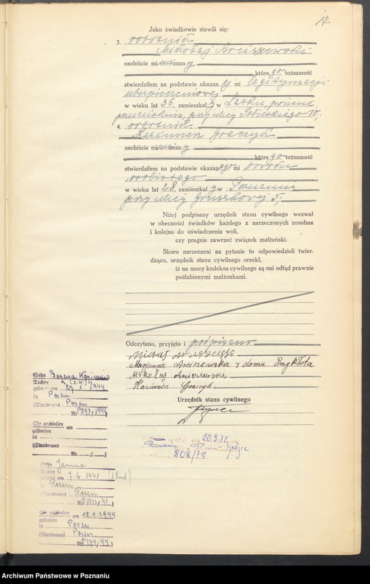 Obraz 19 z jednostki "Księga miejscowa małżeństw tom IV [Rejestr główny małżeństw]"