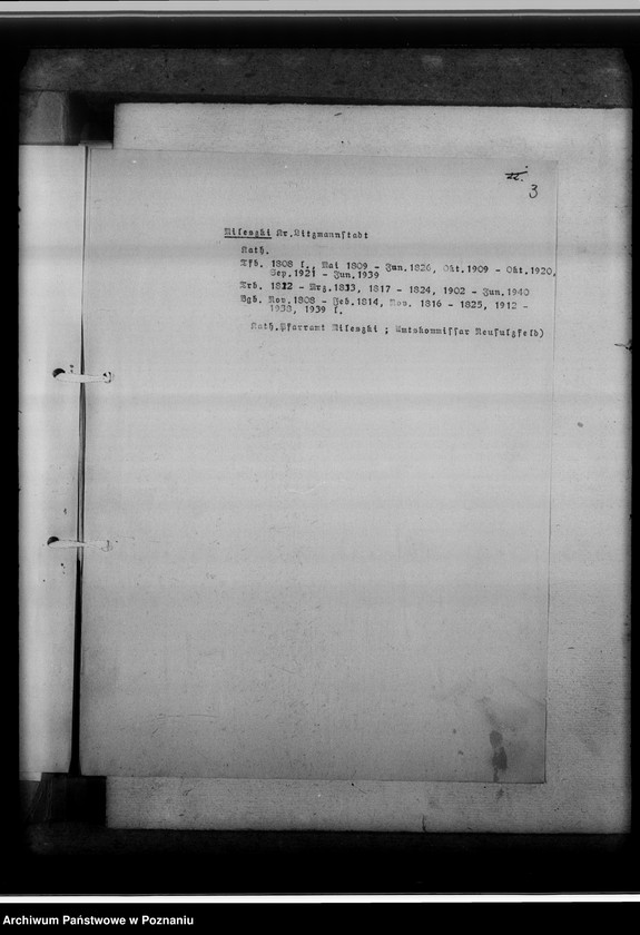 Obraz 7 z jednostki "Zugangsverzeichnis des Kirchenbuch-Magazins [na terenie tak zwanego Kraju Warty]"