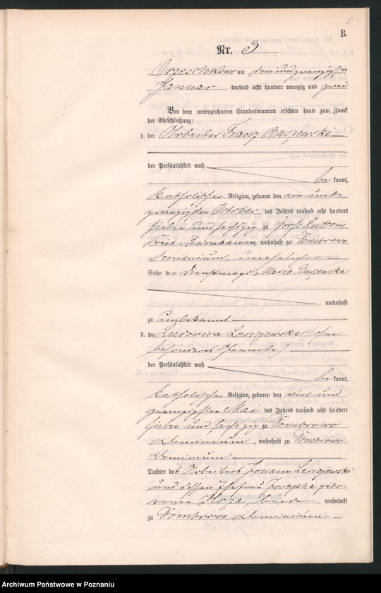 Obraz 8 z jednostki "Księga małżeństw"