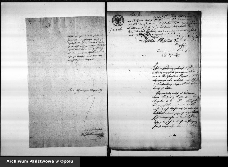 Obraz 7 z jednostki "Acta des Magistrats zu Oppeln betreffend die Besetzung des vacanten Secretair und Registrators Postens. de anno 1828"