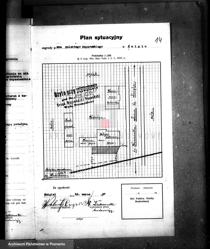 Obraz 19 z jednostki "Zatwierdzenie zakładu przemysłowego młyna Firmy Czyżowski w Śmiglu"