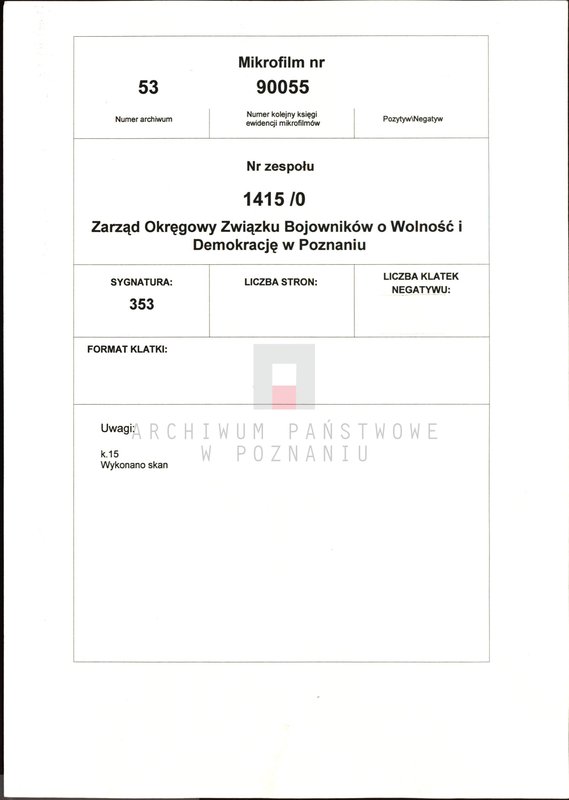 Obraz 2 z jednostki "Sytuacja przed wybuchem powstania wielkopolskiego. /Tłumaczenia z prasy polskiej na język niemiecki, wypisy z prasy niemieckiej w Poznaniu/ - część lV."