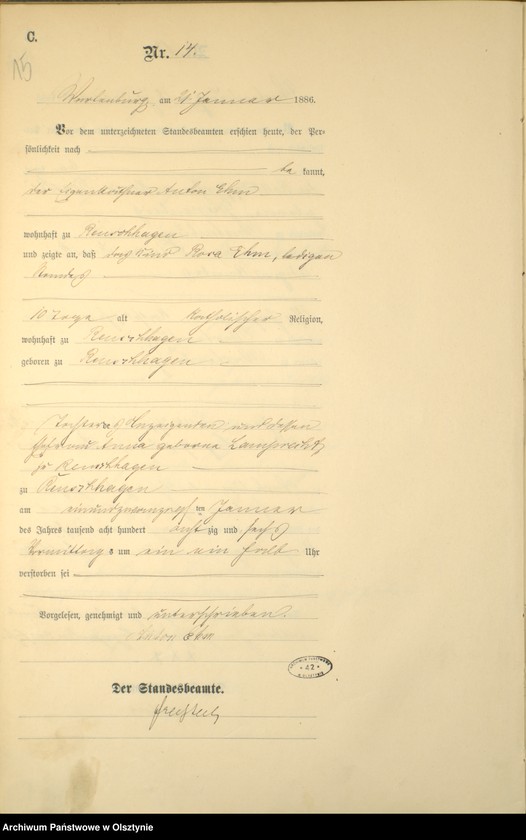 image.from.unit.number "Sterbe-Haupt-Register Nr 1 - 185"