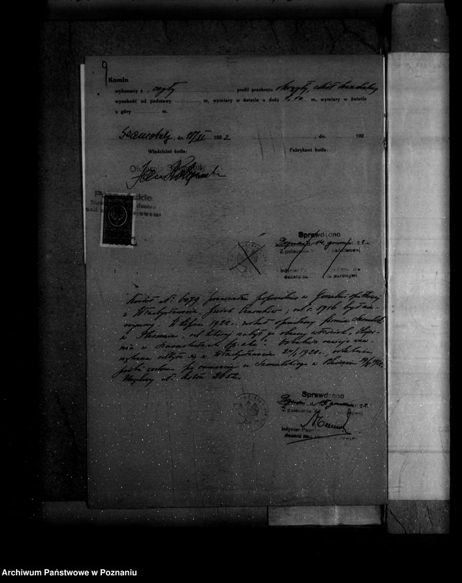 Obraz 13 z jednostki "Młyn parowy w Szamotułach własność Olejarnia w Szamotułach nr woj. kotła 79"