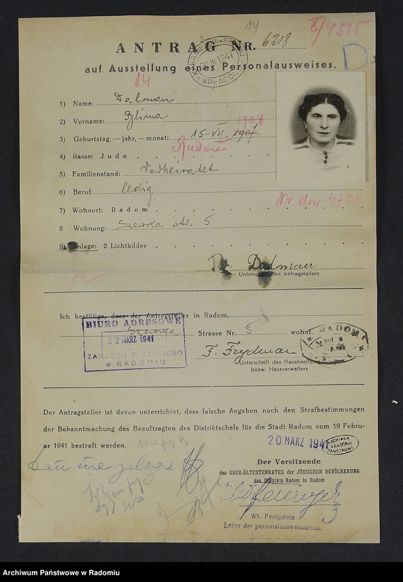 image.from.unit.number "[Wnioski o wydanie dowodów osobistych oraz nie odebrane dowody Dajczer - Dawidzon]"