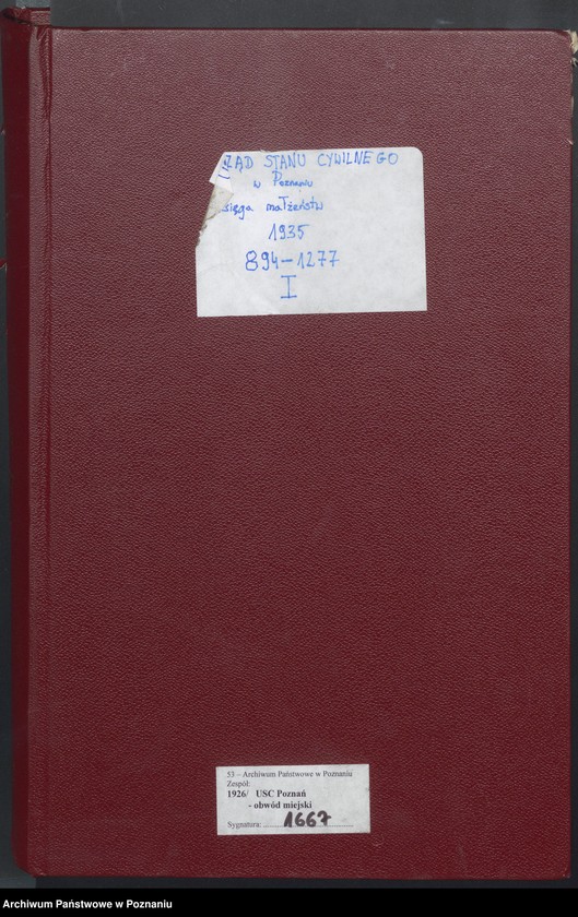 Obraz 2 z jednostki "Księga miejscowa małżeństw tom IV [Rejestr główny małżeństw]"