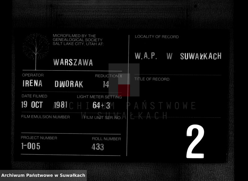 Obraz 1 z jednostki "Duplikat Krasnopolskago Rimsko-Katoličeskago Prichoda za 1878 god."