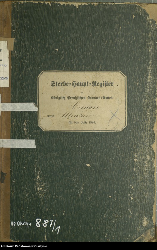 image.from.unit.number "Sterbe-Haupt-Register Nr 5 - 10 /fragment księgi/"
