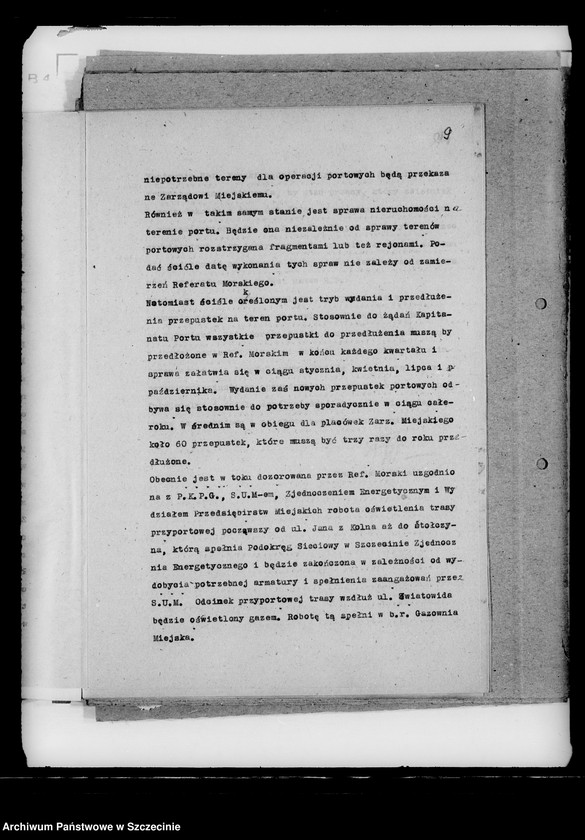 Obraz 8 z jednostki "Plany pracy i sprawozdania Referatu Morskiego"