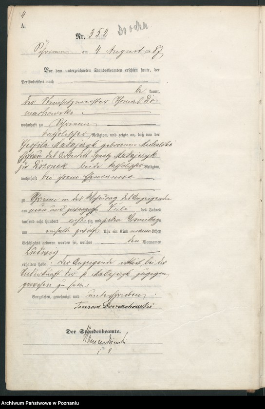Obraz 7 z jednostki "Księga urodzeń t. II"