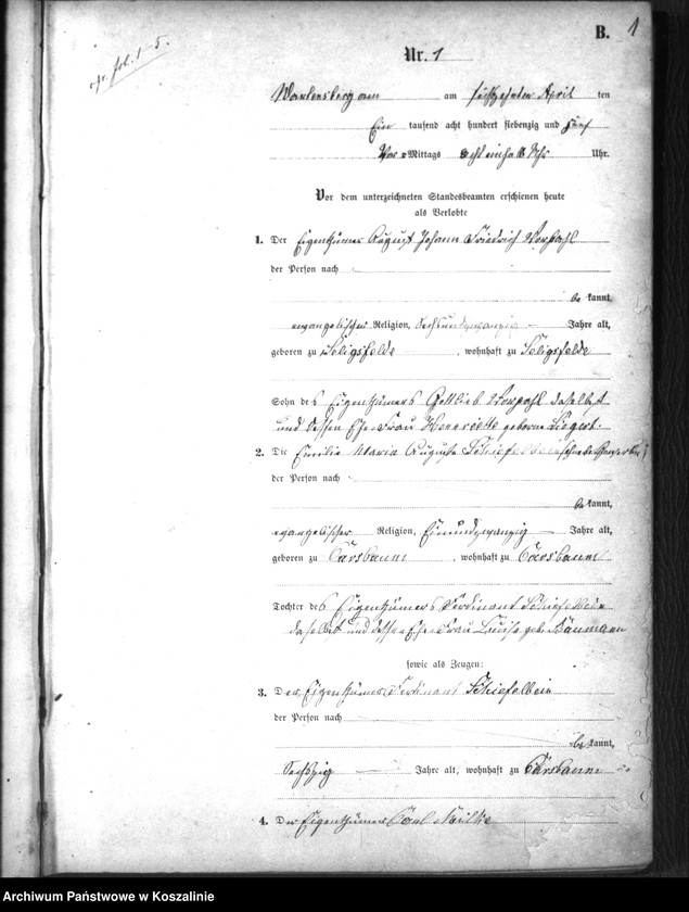 Obraz z jednostki "Heiraths-Neben-Register"