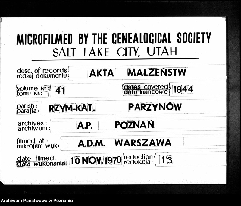 Obraz 9 z jednostki "Książka zapowiedzi i ślubów"
