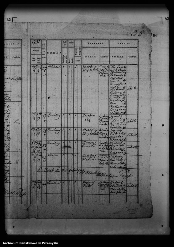 Obraz 16 z jednostki "[Kopie ksiąg metrykalnych parafii Barycz z filiami Grabowiec, Skład Solny (dekanat Medyka)]"