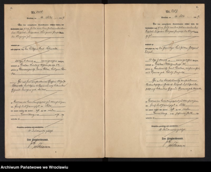 image.from.unit.number "Sterbe-Haupt-Register Breslau I 1889 Band 9"