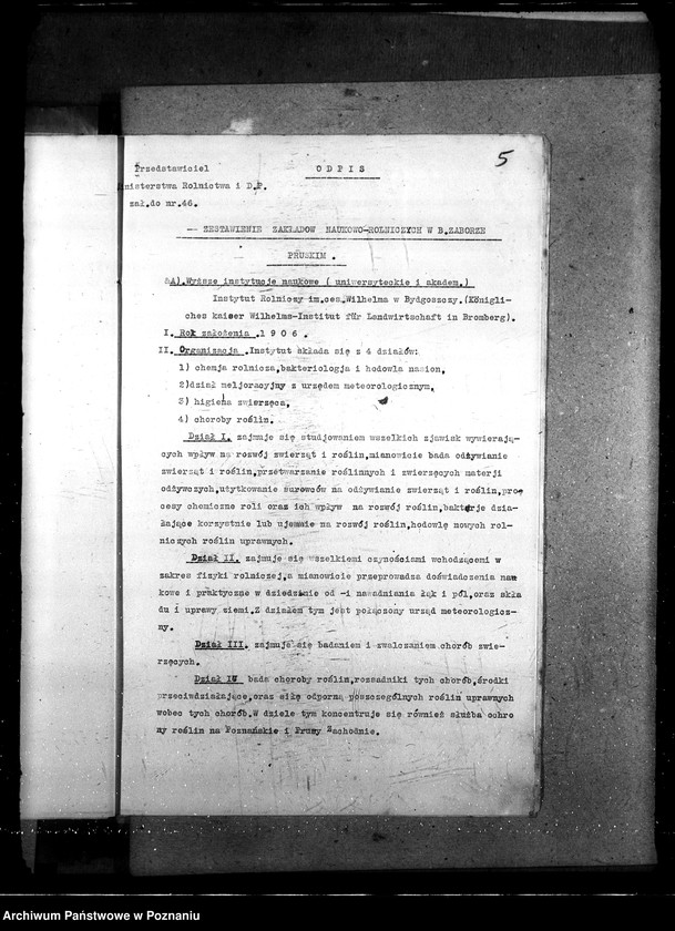 Obraz 9 z jednostki "Sprawy ogólno - administracyjne Szkoły Rolnicze"