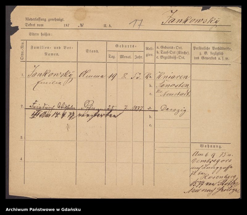 image.from.unit.number "Karty meldunkowe: Jankowski Eduard - Jankowski Oskar"