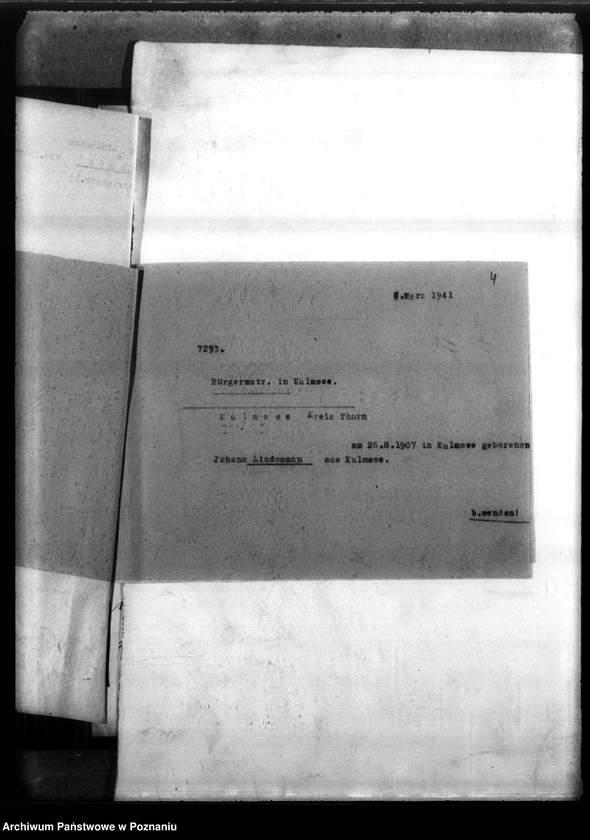 Obraz 8 z jednostki "Johann Lindemann aus Kulmsee/ Westpreussen (powiat Toruń)"