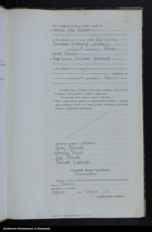 image.from.unit.number "Księga małżeństw Nr 1 - 8,1 - 5,1 - 9 i 1 - 11 /przepisana w języku polskim z oryginału niemieckiego w dniach 4.08.-8.08.1950/"