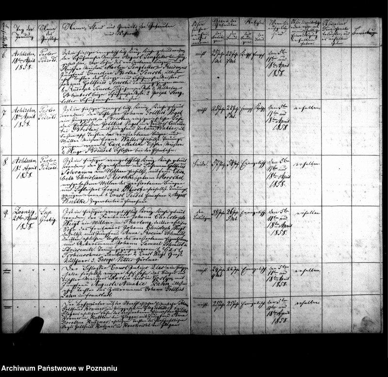 Obraz 6 z jednostki "Duplikat der Getrauten, Gebornen u. Verstorbenen"