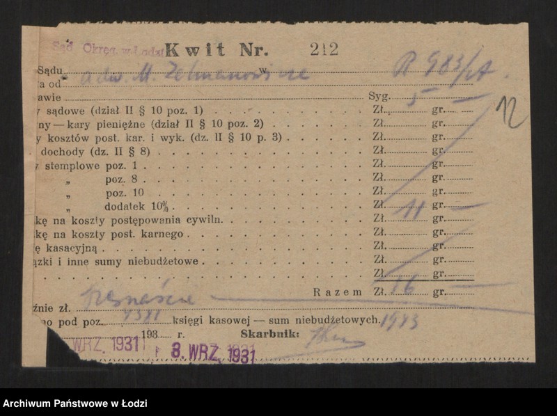Obraz 14 z jednostki "Mojsze Cender - sprzedaż towarów manufakturowych"