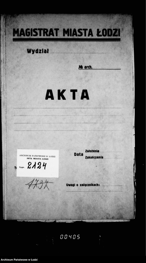 Obraz 4 z jednostki "O najme kvartir dlja okolotočnych nadziratelej lodzinskoj policji"