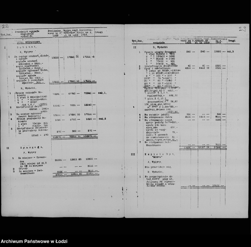 Obraz 15 z jednostki "Zamierzenia skarbowe na rok 1929"
