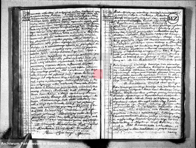 image.from.unit.number "Akta zaślubionych gminy wieysieyskiey od 1-go maja 1810"