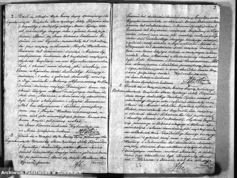 image.from.unit.number "Duplikat akt Urzednika Stanu Cywilnego Sekty Filiponów Gminy Seywy za 1842 rok"