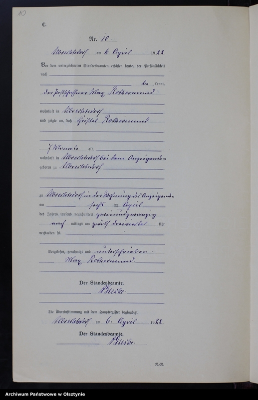 image.from.unit.number "Sterbe-Neben-Register Nr 1 - 24 [ Księga zgonów - wtóropis ]"