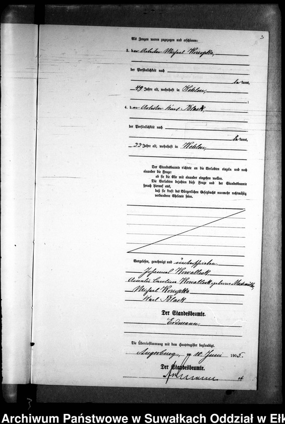 image.from.unit.number "Heirats-Neben-Register des Preussischen Standes-Amtes Kehlen Kreis Angerburg"