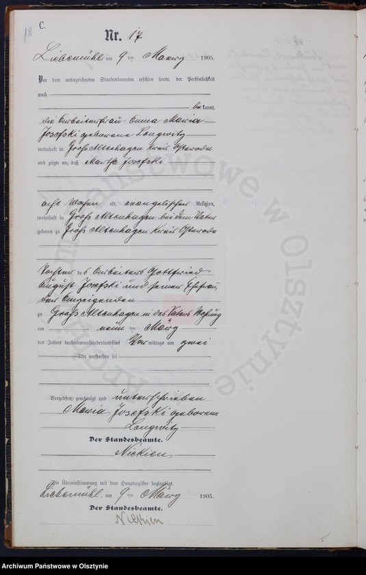 image.from.unit.number "Sterbe-Neben-Register Nr 1 - 87"