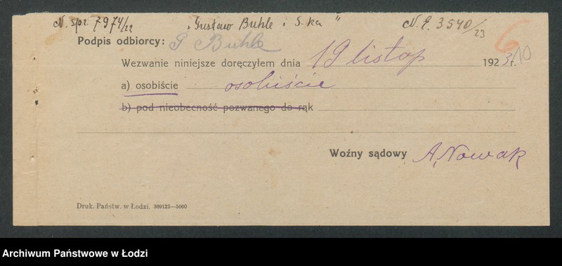 Obraz 12 z jednostki "Gustaw Buhle i S-ka- farbiarnia"