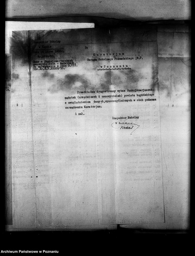 Obraz 19 z jednostki "[Nauczycielki mężatki - wykazy danych o zatrudnionych mężatkach w szkolnictwie]"