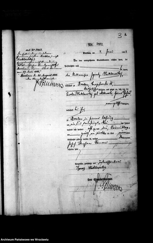 image.from.unit.number "Geburts-Haupt-Register Breslau II 1883 Band 7"